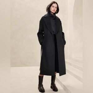 Banana Republic Black Long Coat
